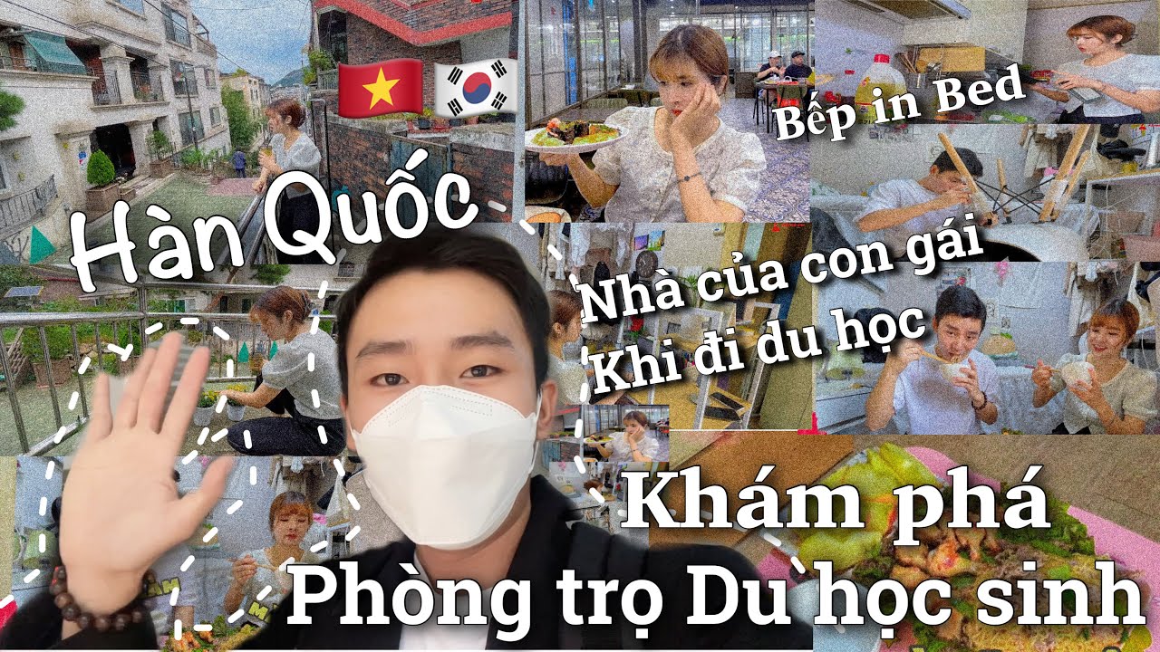 Con gái đi DU HỌC sống một mình như thế nào  Đến thăm nhà nấu cho bạn ăn Nhà OneRoom bếp chung